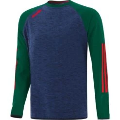 underwear Zone 4 Men's Osprey Brushed Crew Neck Sweatshirt Marine / Bottle / Red