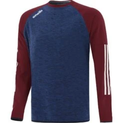 Men's Osprey Brushed Crew Neck Sweatshirt Marine / Maroon / White