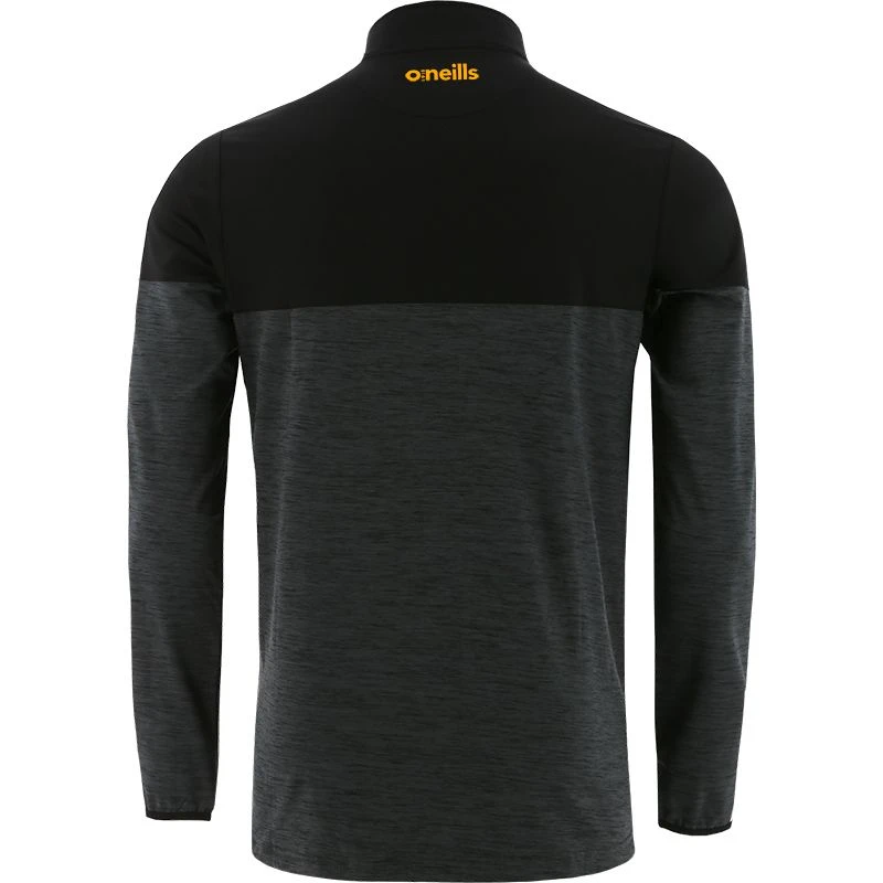Men's Osprey Brushed Half Zip Top Black / Amber 2 Men's Osprey Brushed Half Zip Top Black / Amber - Image 2