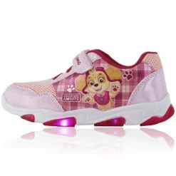 Paw Patrol Skye Lights Up Trainers Pink / Dark Red