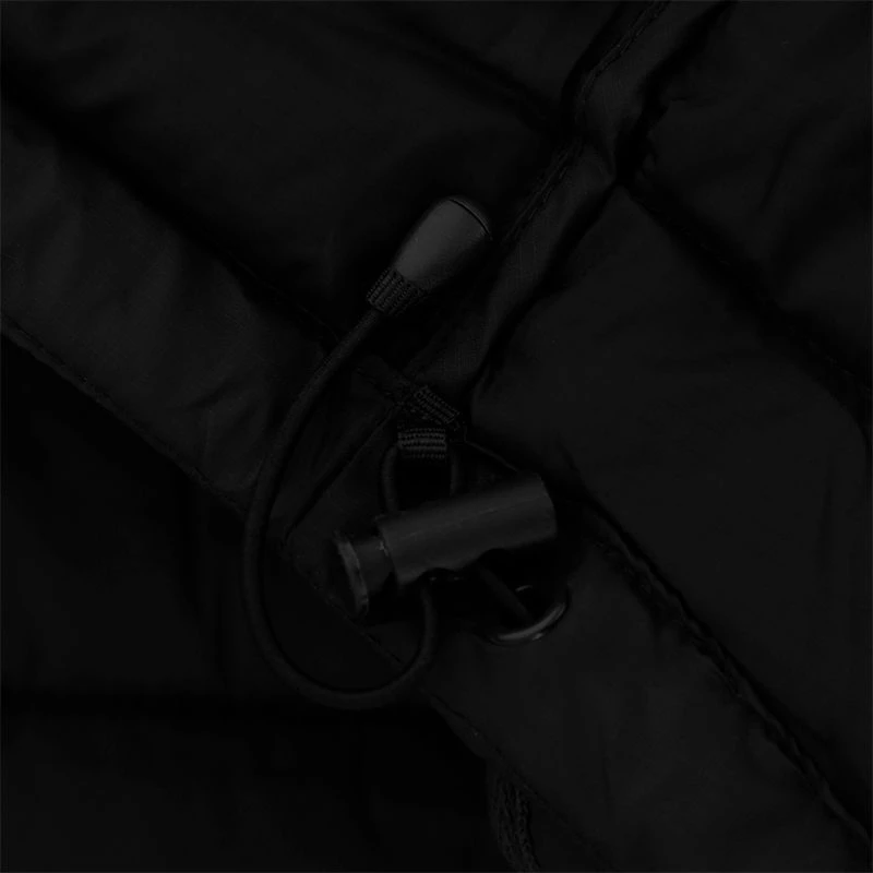 Kids' Peru Hooded Padded Jacket Black 4 Kids' Peru Hooded Padded Jacket Black - Image 4