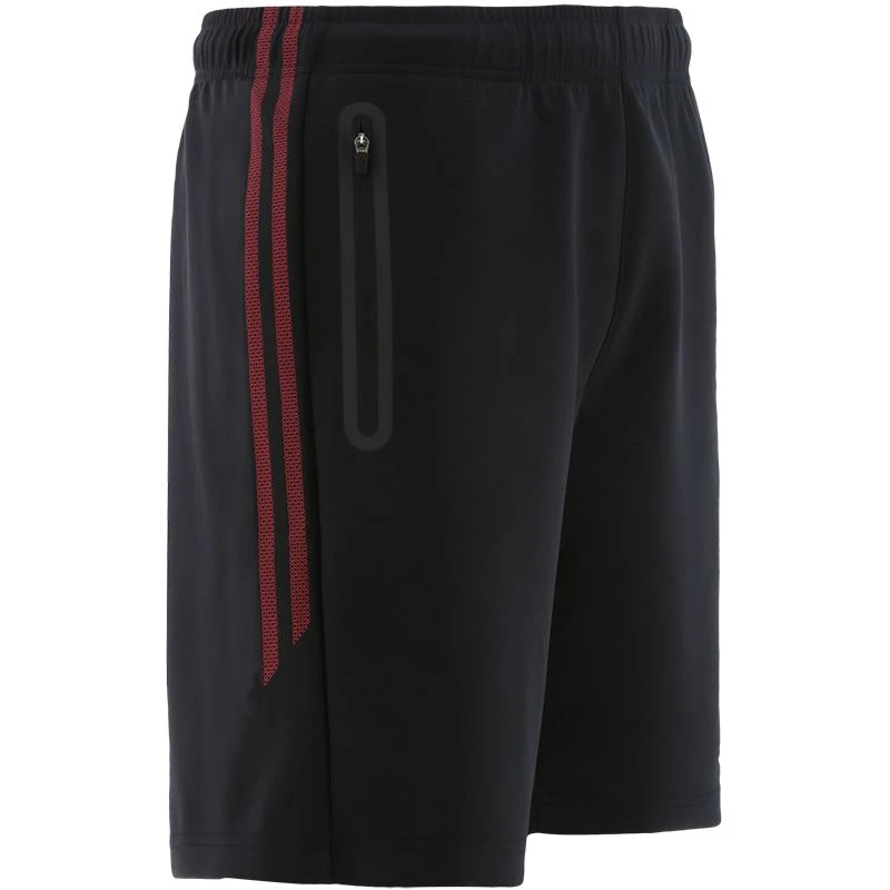 Kids' Pioneer 2 Stripe Hybrid Leisure Shorts Black / Red 2 Kids' Pioneer 2 Stripe Hybrid Leisure Shorts Black / Red - Image 2