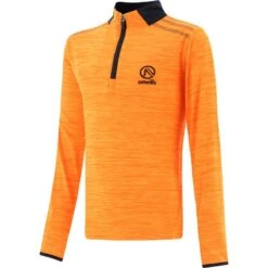 Kids' Pluto Half Zip Midlayer Top Orange / Marine