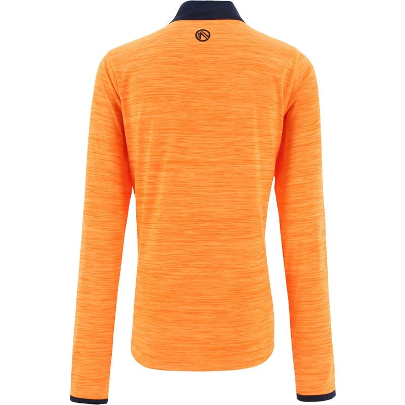Kids' Pluto Half Zip Midlayer Top Orange / Marine 2 Kids' Pluto Half Zip Midlayer Top Orange / Marine - Image 2