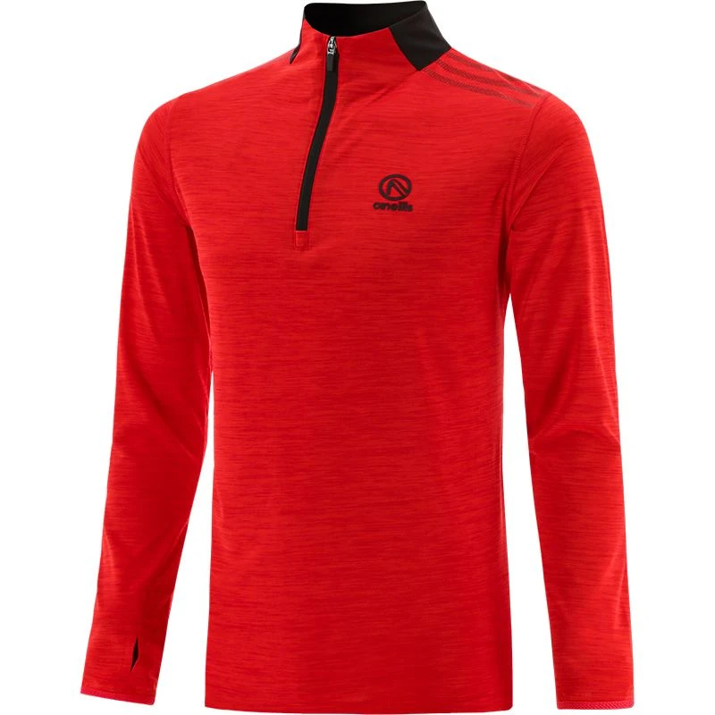 Men's Pluto Half Zip Midlayer Top Red / Black 1 Men's Pluto Half Zip Midlayer Top Red / Black