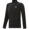 Men's Pluto Brushed Half Zip Top Black / Silver