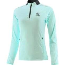 Women's Pluto Brushed Half Zip Top Green / Marine -underwear Zone plut 184 2 gen gnmex1 wmns p1 2 1