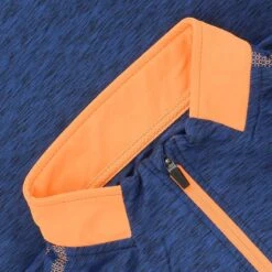 Men's Pluto Brushed Half Zip Marine / Orange -underwear Zone plut 184 2 gen meorxx adlt p4 3