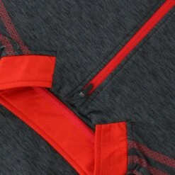 Men's Pluto Brushed Half Zip Top Black / Red 10 Men's Pluto Brushed Half Zip Top Black / Red -underwear Zone plut 184 3 gen bkrdxx adlt p5 2 1