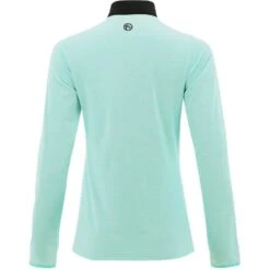 Women's Pluto Brushed Half Zip Top Green / Marine -underwear Zone plut 184 3 gen gnmex1 wmns p2 1
