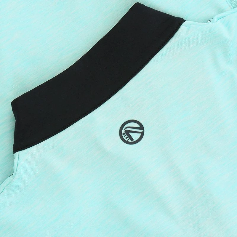 Kids' Pluto Brushed Half Zip Top Green / Marine 4 Kids' Pluto Brushed Half Zip Top Green / Marine - Image 4