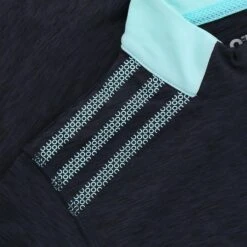 Women's Pluto Brushed Half Zip Top Marine / Green -underwear Zone plut 184 3 gen megnxx wmns p5 1 3