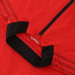 Men's Pluto Brushed Half Zip Top Red / Black -underwear Zone plut 184 3 gen rdbkxx adlt p4 1