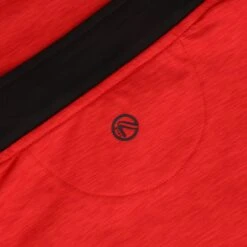 Men's Pluto Brushed Half Zip Top Red / Black -underwear Zone plut 184 3 gen rdbkxx adlt p5 2