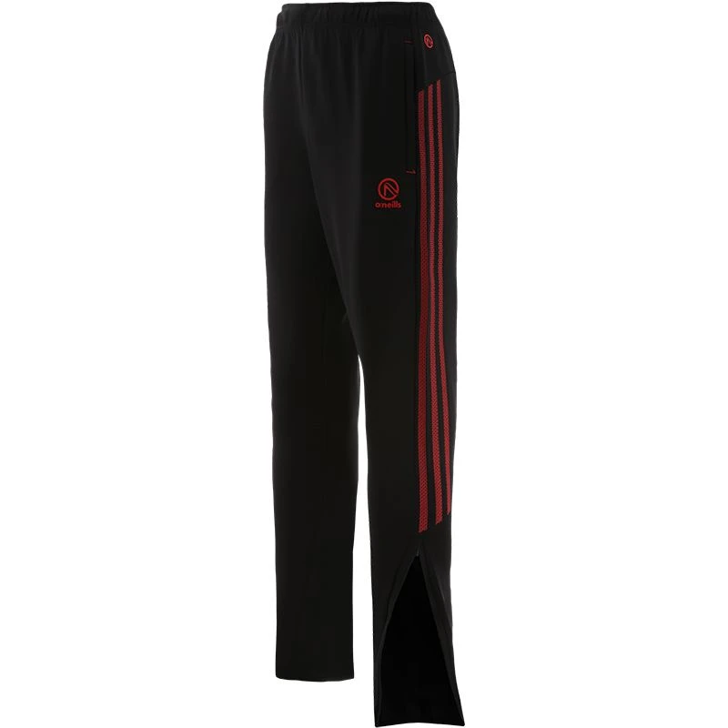 Kids' Pluto Hybrid Skinny Tracksuit Bottoms Black / Red 1 Kids' Pluto Hybrid Skinny Tracksuit Bottoms Black / Red
