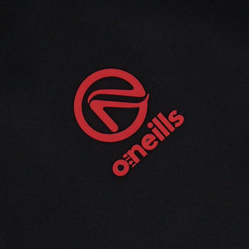 Kids' Pluto Hybrid Half Zip Top Black / Red 3 Kids' Pluto Hybrid Half Zip Top Black / Red - Image 3