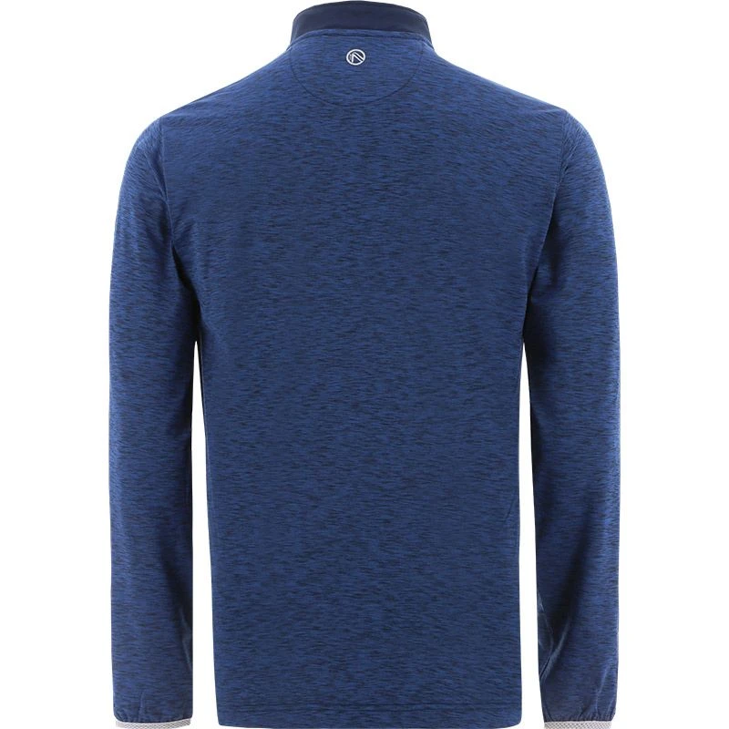 Men's Pluto Brushed Half Zip Top Marine / Silver 3 Men's Pluto Brushed Half Zip Top Marine / Silver - Image 3