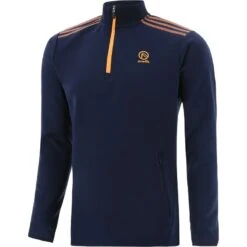 Men's Pluto Hybrid Half Zip Top Marine / Orange