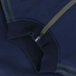 Kids' Pluto Hybrid Half Zip Top Marine / Green -underwear Zone pluto 244 hz hybrid top mar khaki 4 3