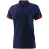 Women's Portugal Cotton Polo Shirt Marine / Red