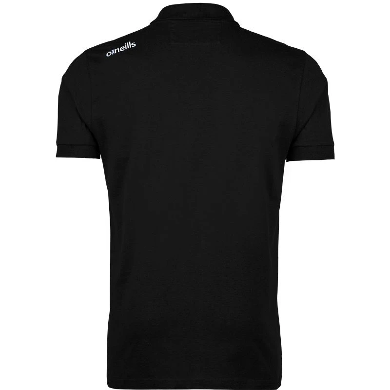 Men's Portugal Cotton Polo Shirt Black 2 Men's Portugal Cotton Polo Shirt Black - Image 2