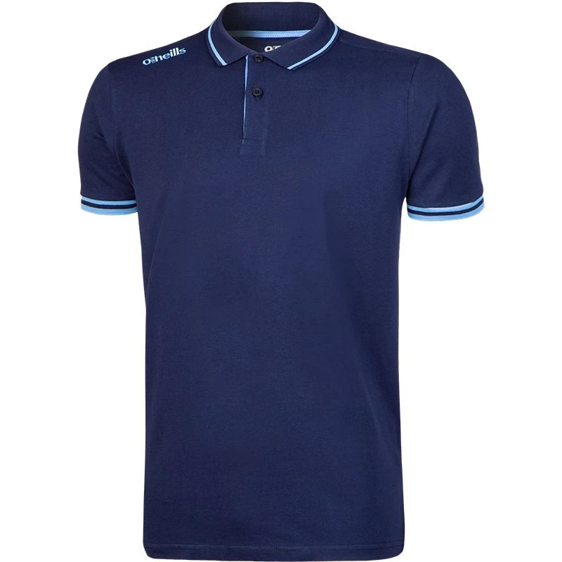 Men's Portugal Cotton Polo Shirt Marine / Sky 1 Men's Portugal Cotton Polo Shirt Marine / Sky