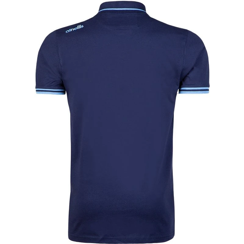 Men's Portugal Cotton Polo Shirt Marine / Sky 2 Men's Portugal Cotton Polo Shirt Marine / Sky - Image 2