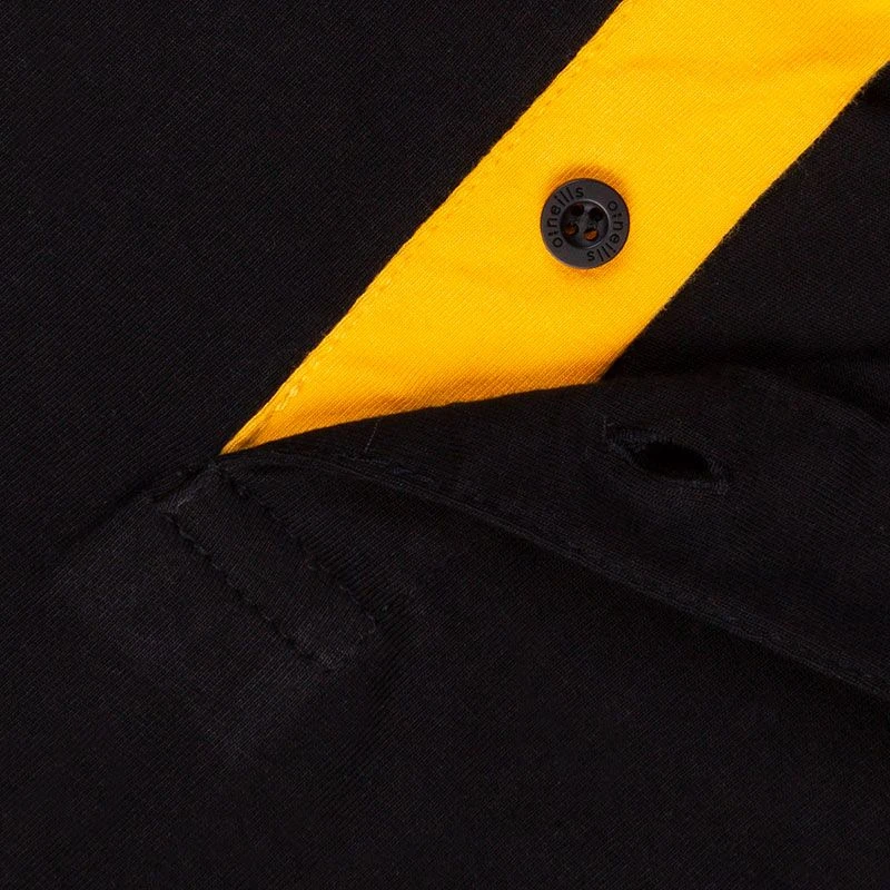 Men's Portugal Cotton Polo Shirt Black / Maroon / Amber 4 Men's Portugal Cotton Polo Shirt Black / Maroon / Amber - Image 4