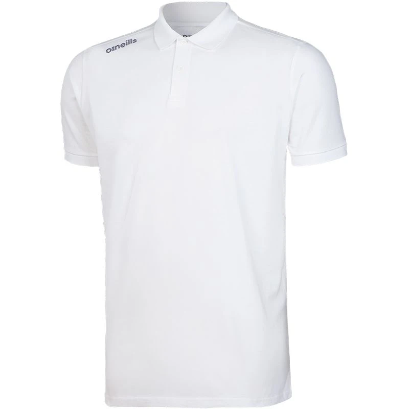 Men's Portugal Cotton Polo Shirt White / Silver 1 Men's Portugal Cotton Polo Shirt White / Silver