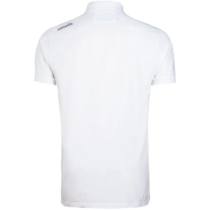 Men's Portugal Cotton Polo Shirt White / Silver 2 Men's Portugal Cotton Polo Shirt White / Silver - Image 2