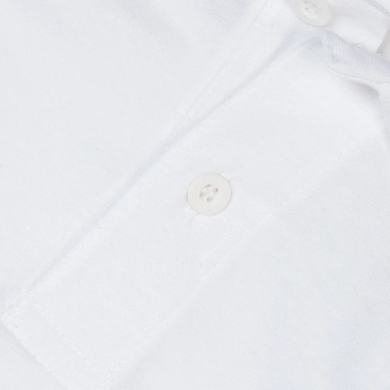 Men's Portugal Cotton Polo Shirt White / Silver 5 Men's Portugal Cotton Polo Shirt White / Silver - Image 5