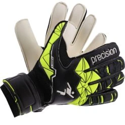 Precision Fusion X Flat Cut Finger Protect GK Gloves Black / Fluo Yellow
