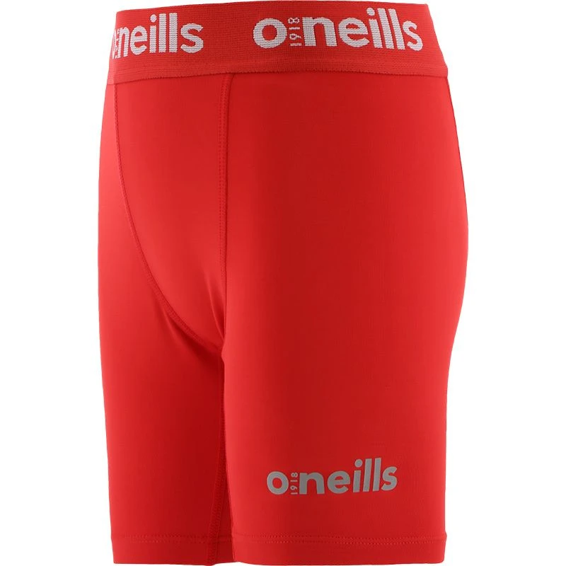 Kids' Pro Body III Poly Elastane Shorts Red / Silver 1 Kids' Pro Body III Poly Elastane Shorts Red / Silver