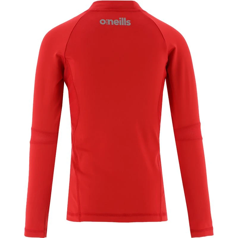 Kids' Pro Body III Poly Elastane Baselayer Top Red / Silver 2 Kids' Pro Body III Poly Elastane Baselayer Top Red / Silver - Image 2