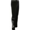 Kids' Pro Body III Fleece Lined Poly Elastane Legging Pants Black / Silver