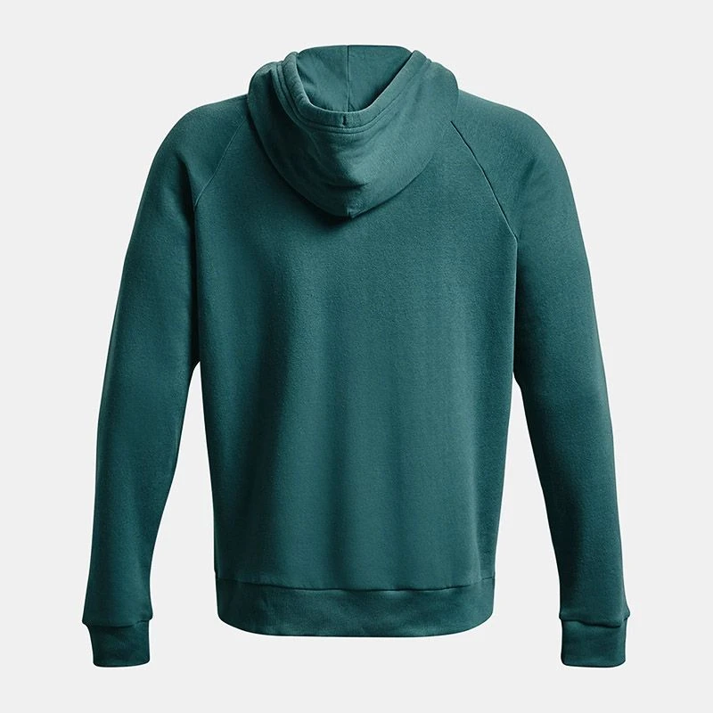 Under Armour Men's UA Rival Fleece Big Logo Hoodie Coastal Teal / Onyx White 6 Under Armour Men's UA Rival Fleece Big Logo Hoodie Coastal Teal / Onyx White - Image 6