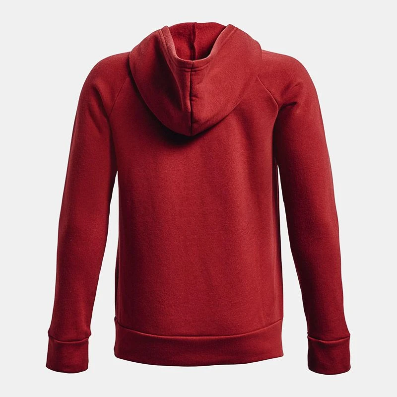 Under Armour Kids' Rival Fleece Big Logo Hoodie Stadium Red / Onyx White 2 Under Armour Kids' Rival Fleece Big Logo Hoodie Stadium Red / Onyx White - Image 2