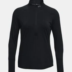 Under Armour Women's UA Qualifier Run 2.0 Half Zip Black / Black / Reflective -underwear Zone ps1365632 001 hf