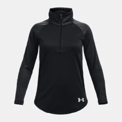 Under Armour Kids' UA Tech™ Graphic ½ Zip Black / White