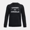 Under Armour Kids' Fleece Graphic Hoodie Black / White