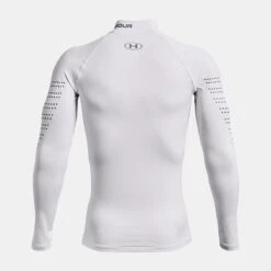 Under Armour Men's ColdGear® Armour Mock Long Sleeve Top White / Reflective -underwear Zone ps1373828 100 hb