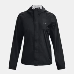 Under Armour Women's UA Stormproof Cloudstrike 2.0 Jacket Black / Pitch Grey -underwear Zone ps1374645 001 hf