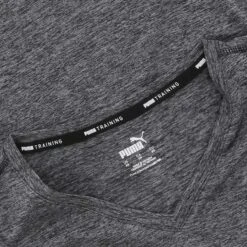 Puma Women's Favourite Heather Cat Training T-Shirt Puma Black Heather -underwear Zone puma train fav heather cat tee blk heather 51952601 5