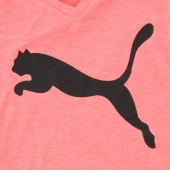 Puma Women's Favourite Heather Cat Training T-Shirt Georgia Peach Heather -underwear Zone puma train fav heather cat tee georgia peach heather 51952624 3