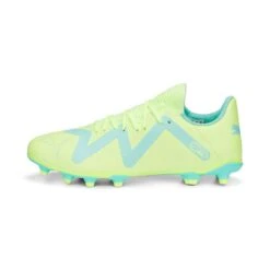 Puma Kids' Future Play FG/AG Football Boots Fast Yellow / Black / Electric Peppermint