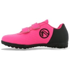 Python Astro Turf Velcro Football Boots Pre-School Flo Pink / Black