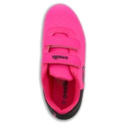 Python Astro Turf Velcro Football Boots Pre-School Flo Pink / Black -underwear Zone python artificial ground velcro boots pnk blk kids 3