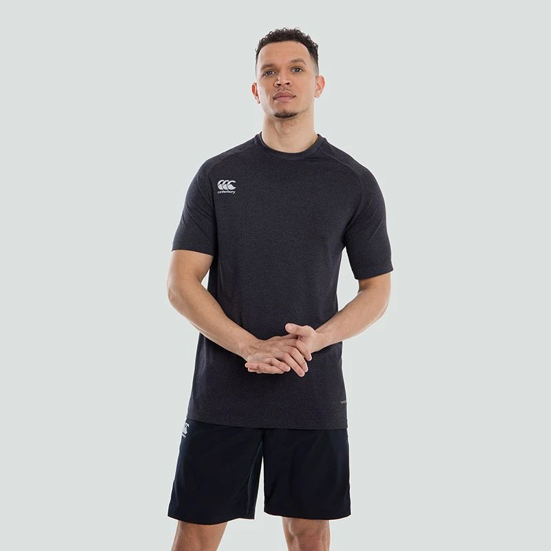 Canterbury Men's Seamless T-Shirt Blackend Marl 1 Canterbury Men's Seamless T-Shirt Blackend Marl