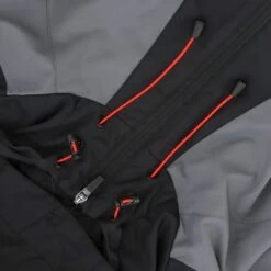 Men's Rio Hooded Rain Jacket Black / Grey / Red -underwear Zone riox 133 0 gen bkdgrd adlt p4