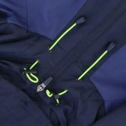 Men's Rio Hooded Rain Jacket Marine / Green -underwear Zone riox 133 0 gen memegn adlt p4 1